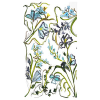 Slate Blue Floral Rectangular Accent Box Insert