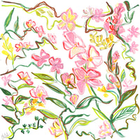 Pink & Green Floral 12x12 Insert