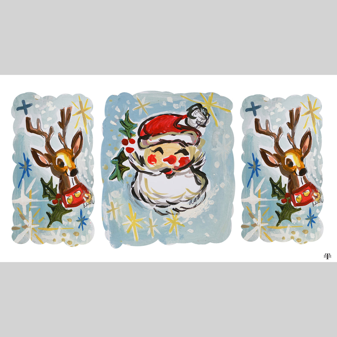 Rudy/ Santa/ Rudy Rectangular Accent Box Insert