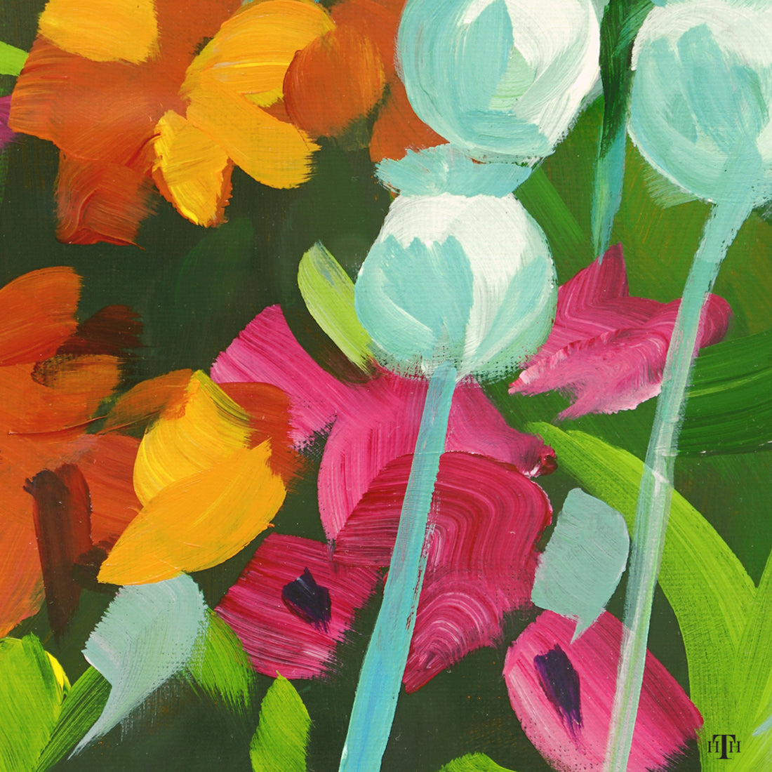 Shaded Garden 4x4 Acrylic Coasters(Set of 4)