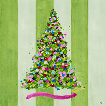 Confetti Tree on Stripes