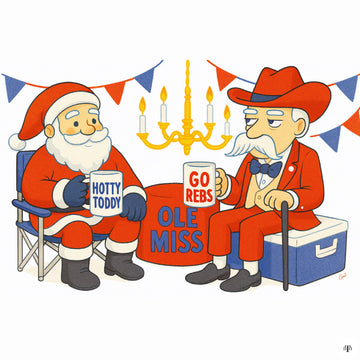 Tailgate with Santa- Ole Miss- 12x12 Insert