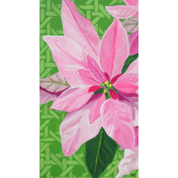 Poinsettia on Cane - 9x5 Accent Box