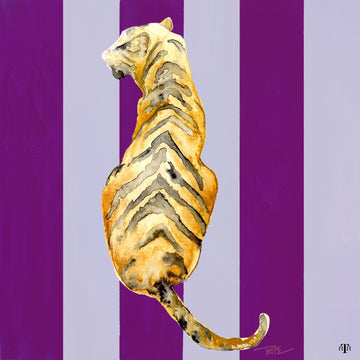 Back of Tiger with Stripes 12" x 12" Tray Insert
