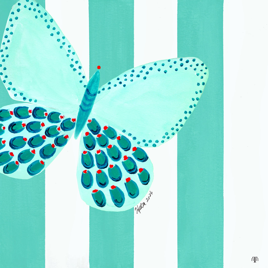 Flutter Thru the Lines -Butterflies 12 x12 Acrylic Inserts
