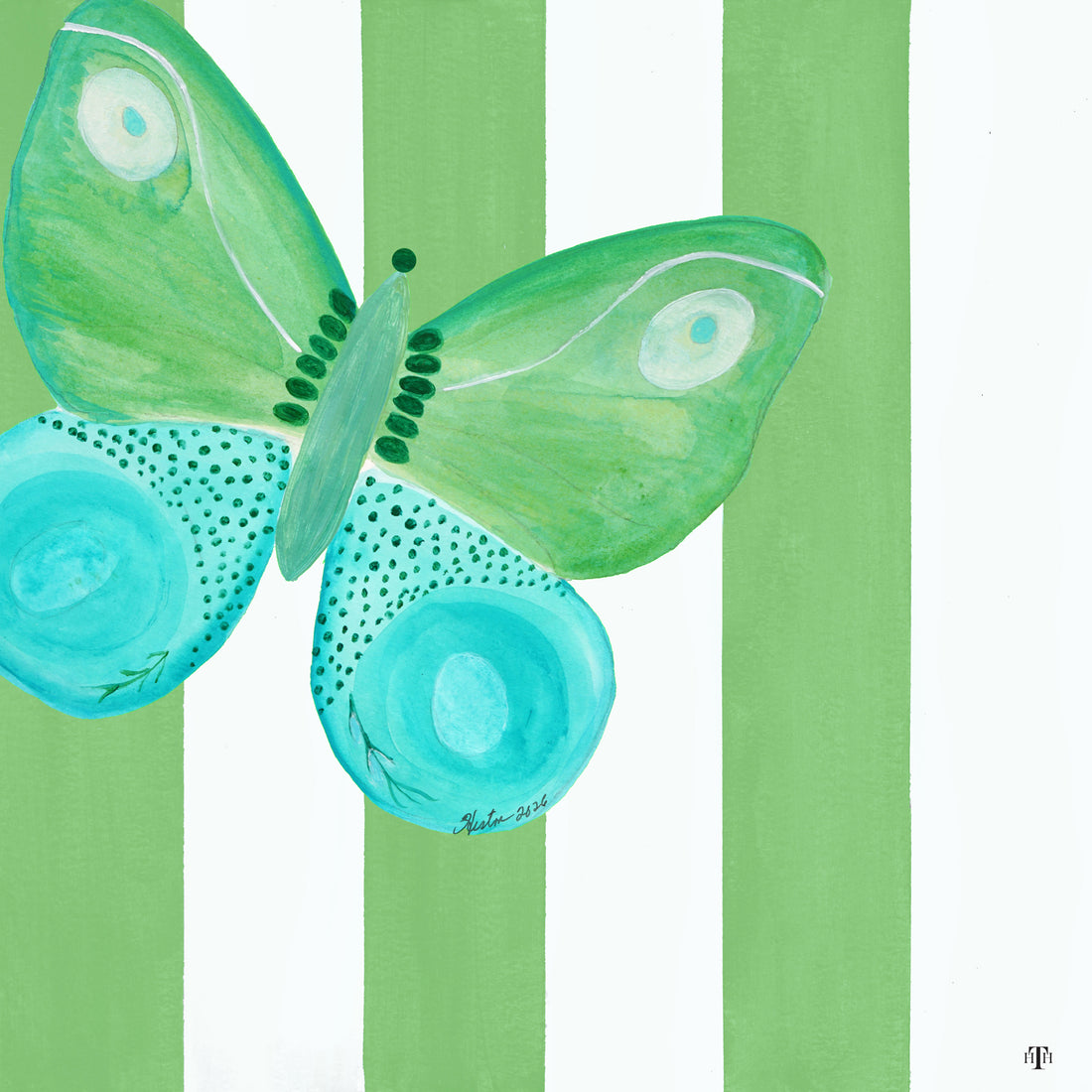Flutter Thru the Lines -Butterflies 12 x12 Acrylic Inserts