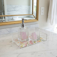 Pink and Green Floral 9x5 Accent Box Acrylic Insert