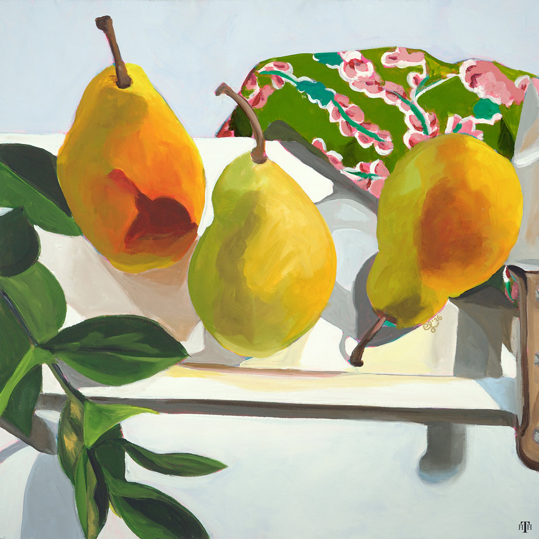 3 Pears 12x12 Acrylic Insert