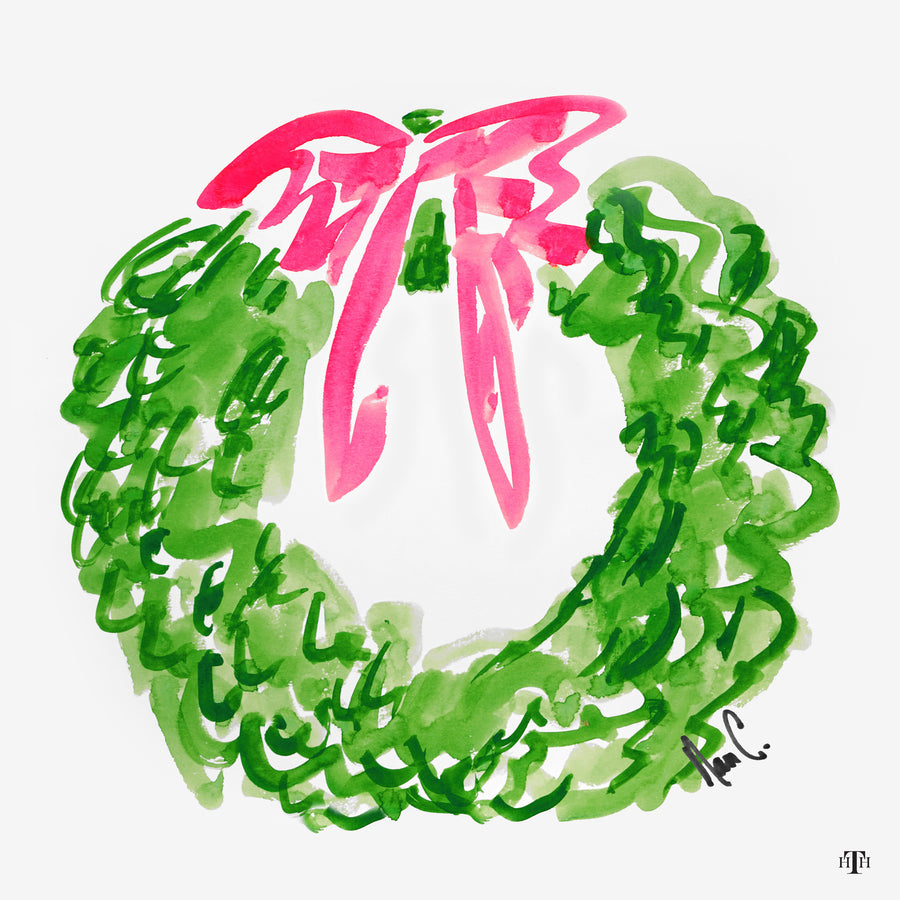 Holiday Wreath 12" x 12" Tray Insert