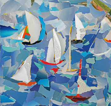 Sailboat Collage 12 x12" Insert