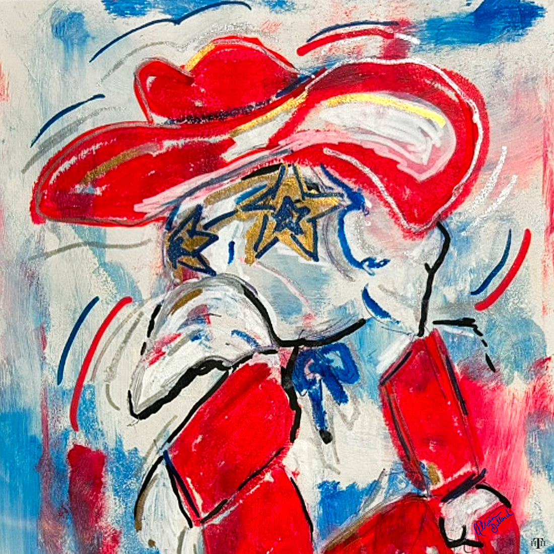 Ole Miss Rebel 4x4 Acrylic Coaster (Set of 4)