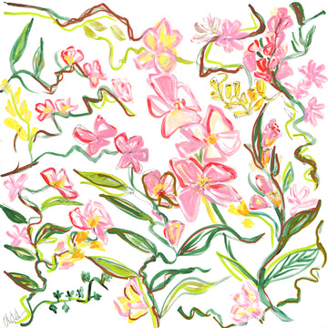 PInk & Green Floral 12x12 Insert